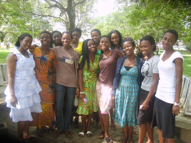 Some Former Girls of Notre Dame in Kwame Nkrumah University of Science and Technology, (KNUST) Kumasi. It is the most vibrant of all the five Alumni Branches began in 2011 in my last year as chaplain with the national Alumni Officers based in Sunyani.