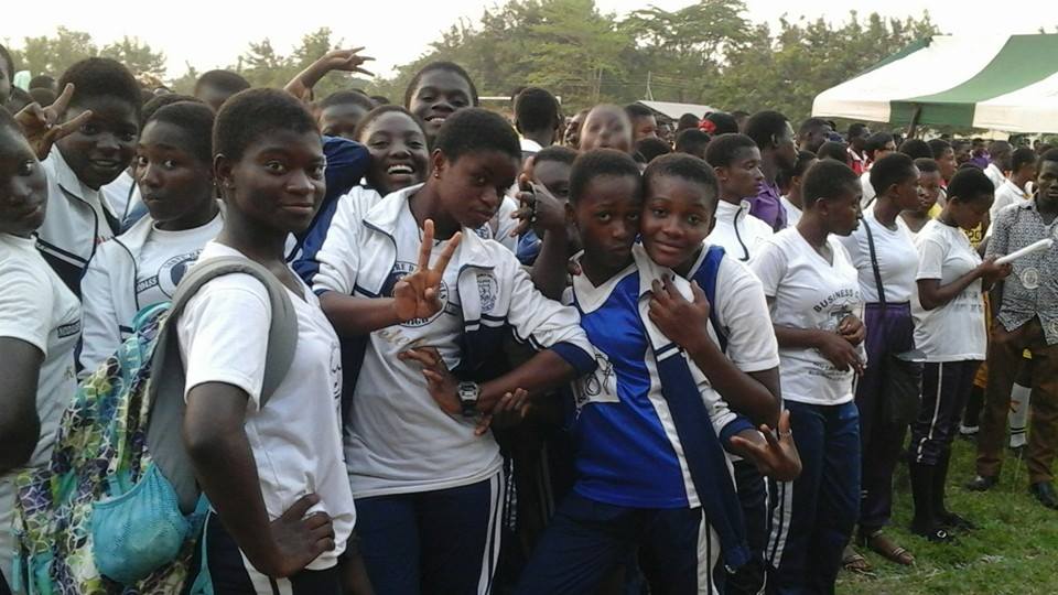 A cross section of Notre Dame Students during a sporting activity
