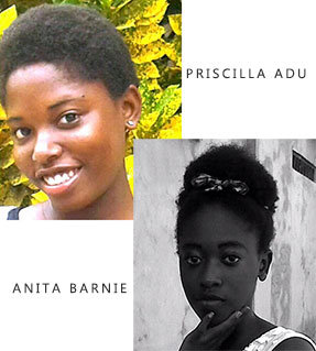 Priscilla Adu and Anita Barnie